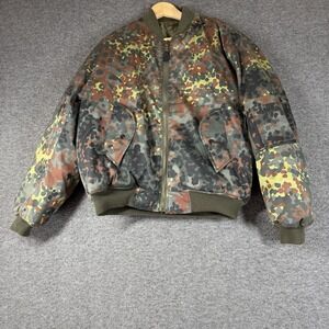 Mil-tec Reproduction Ma-1 Flecktarn Camo Bomber Jacket Flyer's Man M Reversible